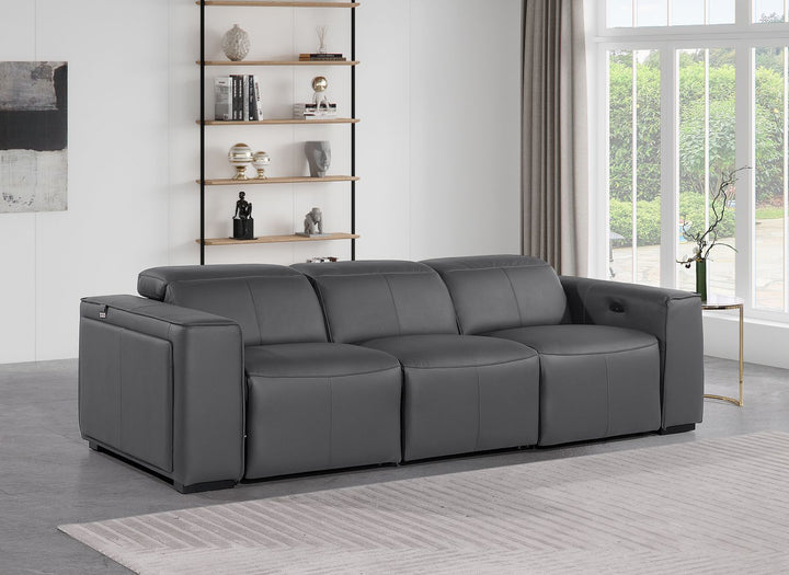 1224 - 3-Piece Modular Power Reclining Sofa In With 2 Power Recliners & Power Headrests