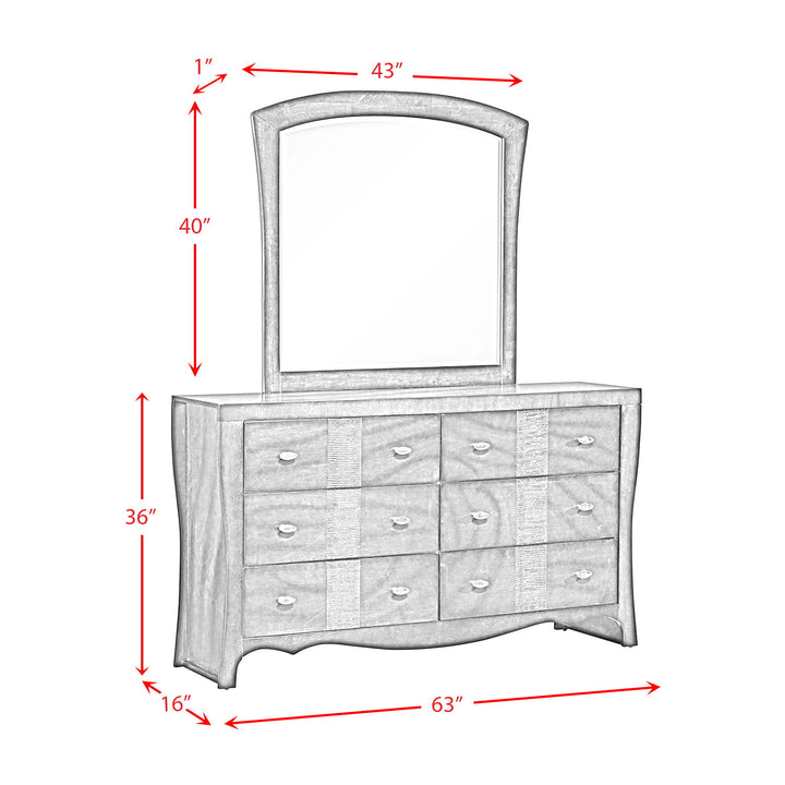 Jenny - Dresser & Mirror Set - Espresso