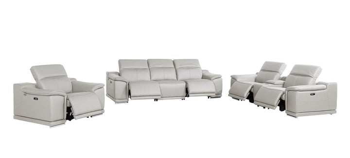 9762 - 7-Piece Modular Power Reclining Sofa, Loveseat And Chair Set With 5 Power Recliners In