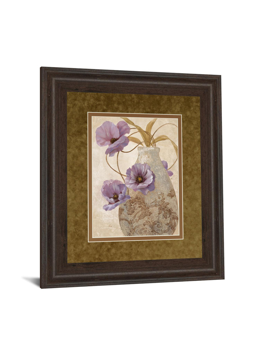 Purple Sophistication Il By Nan - Framed Print Wall Art - Purple