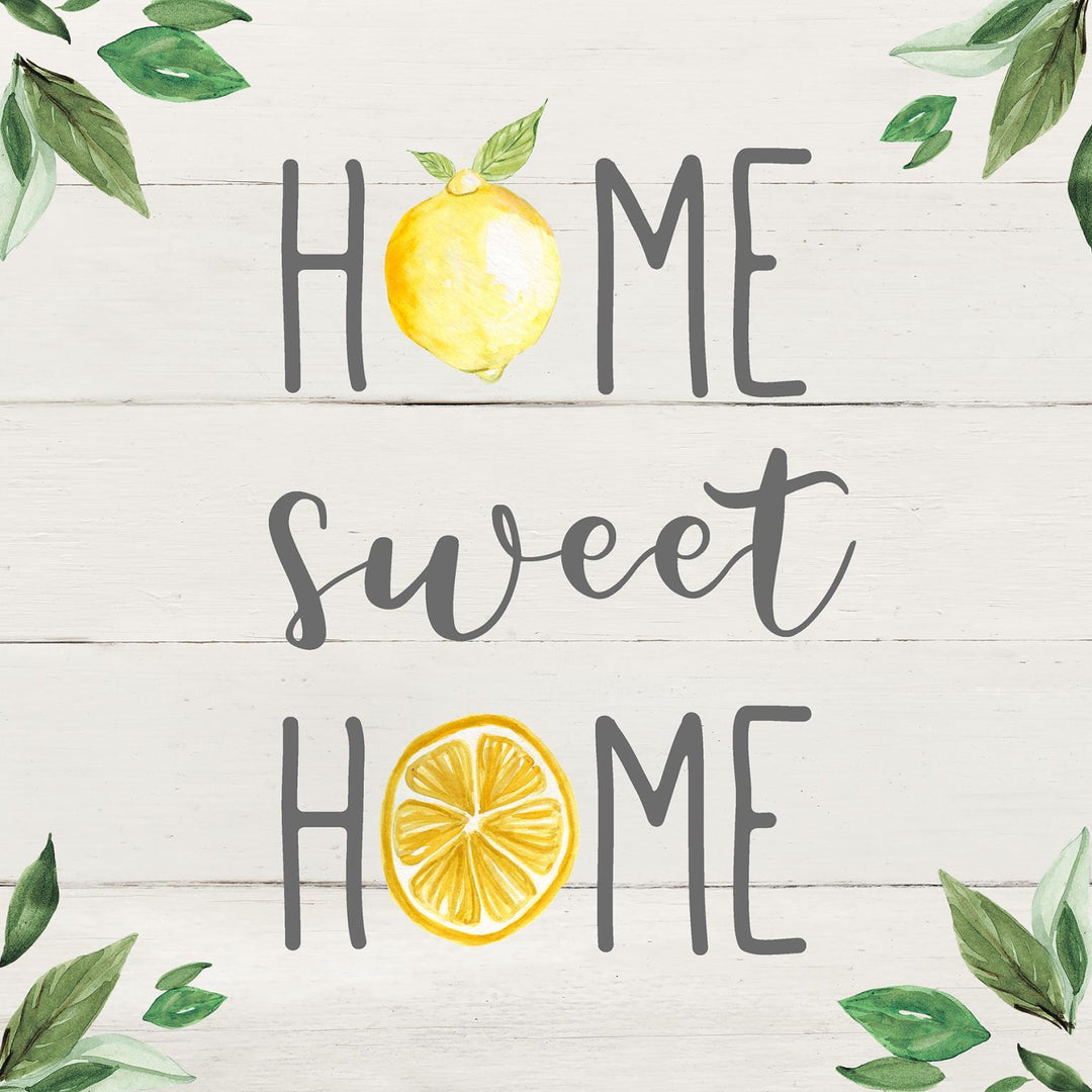 Framed Small - Home Sweet Lemon Home By Carol Robinson - Pearl Silver