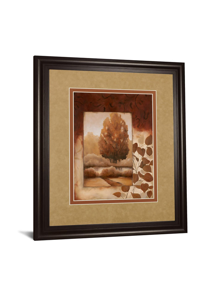 Fall Vignette Il By Carol Robinson - Framed Print Wall Art - Red