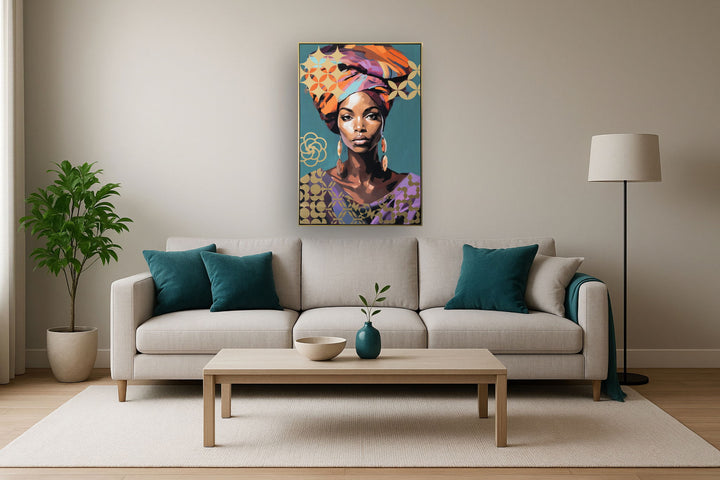 Golden Essence - 48" x 33" Framed Wall Art