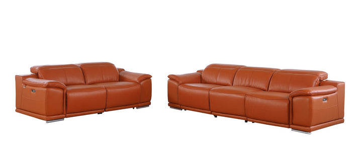 9762 - 5-Piece Modular Power Reclining Sofa And Loveseat Set With 5 Power Recliners In