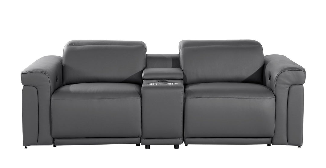 1126 - 3-Piece Modular Power Reclining Loveseat In With 2 Power Recliners &amp; Power Headrests