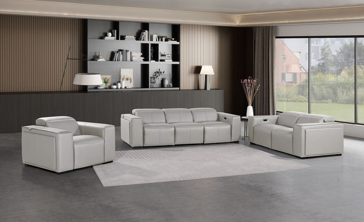 1224 - 6-Piece Modular Power Reclining Sofa, Loveseat & Chair Set In With 5 Power Recliners & Power Headrests