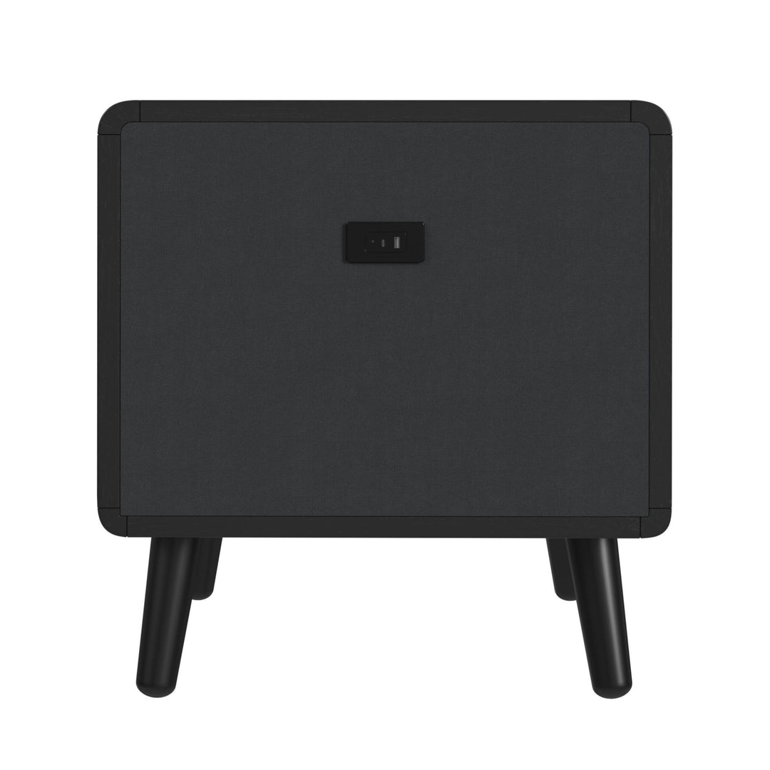 Halo - Square Smart End Table - Black