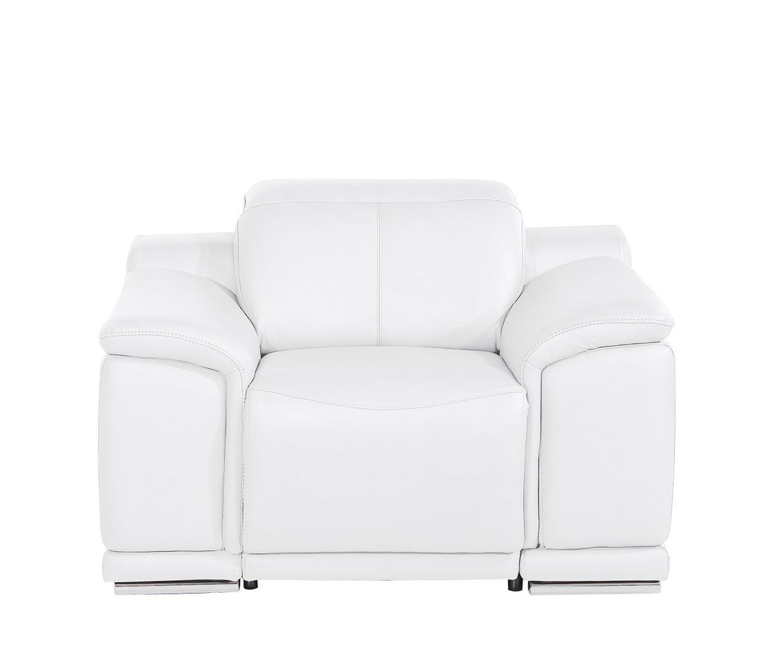 2679 - Power Reclining Chair With Power Headrest In Genuine Leather - Beige