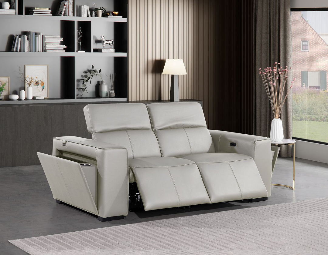 1224 - 2-Piece Modular Power Reclining Loveseat In With 2 Power Recliners &amp; Power Headrests