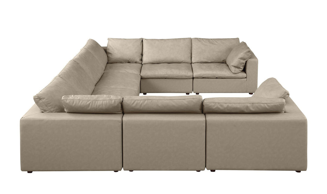 1100 - 8-Piece U-Shaped Sectional In Top-Grain Italian Leather