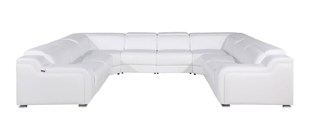 1116 - 8-Piece U-Shaped Sectional Sofa In With 4 Power Recliners &amp; Power Headrests