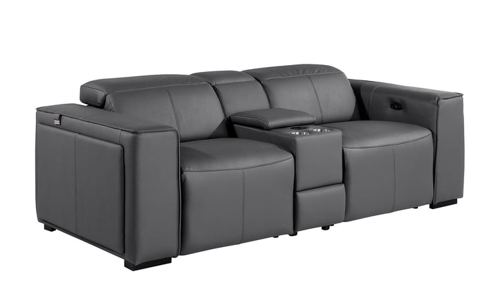 1224 - 3-Piece Modular Power Reclining Loveseat In With 2 Power Recliners &amp; Power Headrests