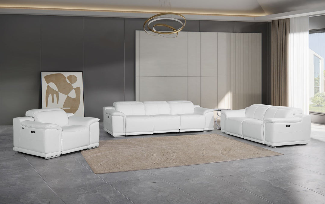 9762 - 6-Piece Modular Power Reclining Sofa, Loveseat And Chair Set With 5 Power Recliners In