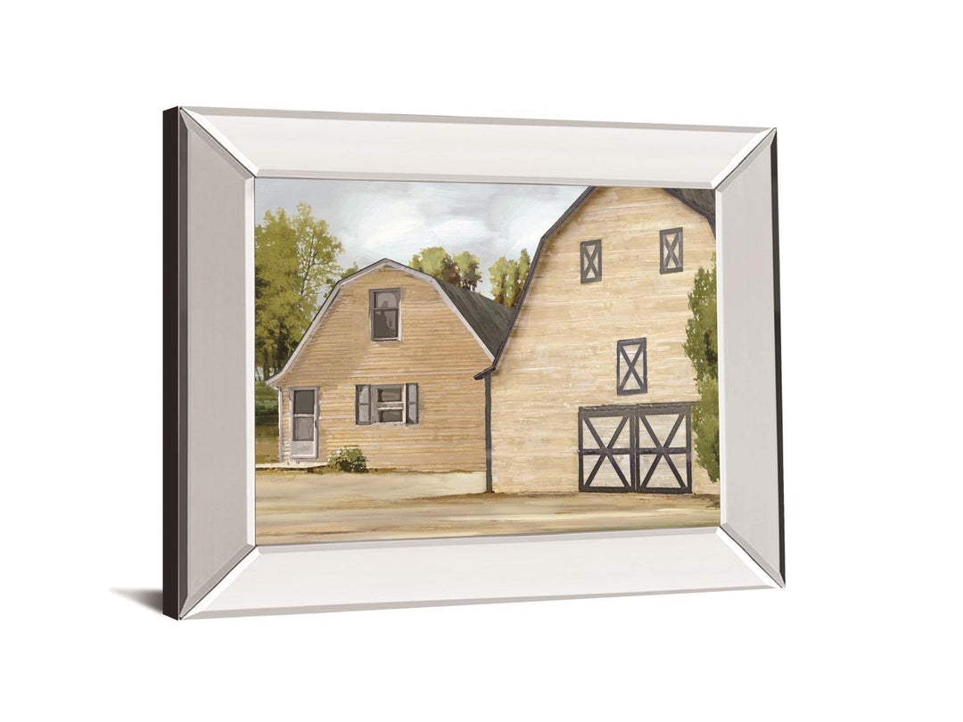 Contemporary Farm By Mark Chandon Mirrored Frame - Beige