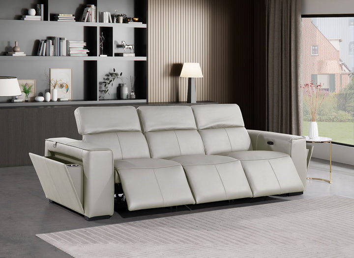 1224 - 3-Piece Modular Power Reclining Sofa In With 3 Power Recliners &amp; Power Headrests