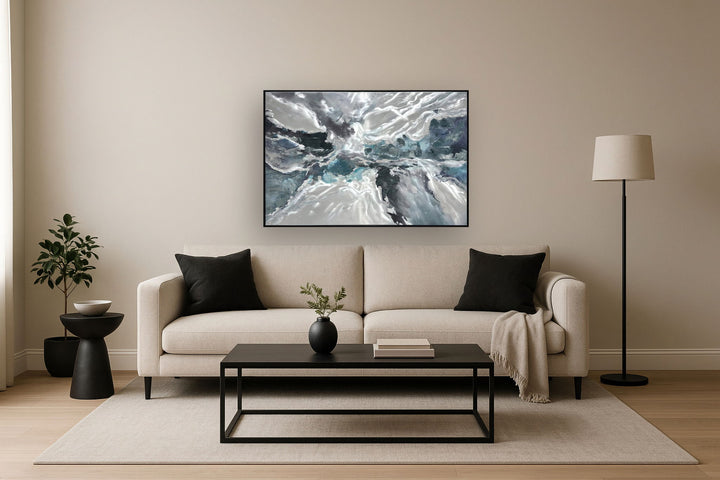 Glacial Rhapsody - 32" x 47" Framed Wall Art