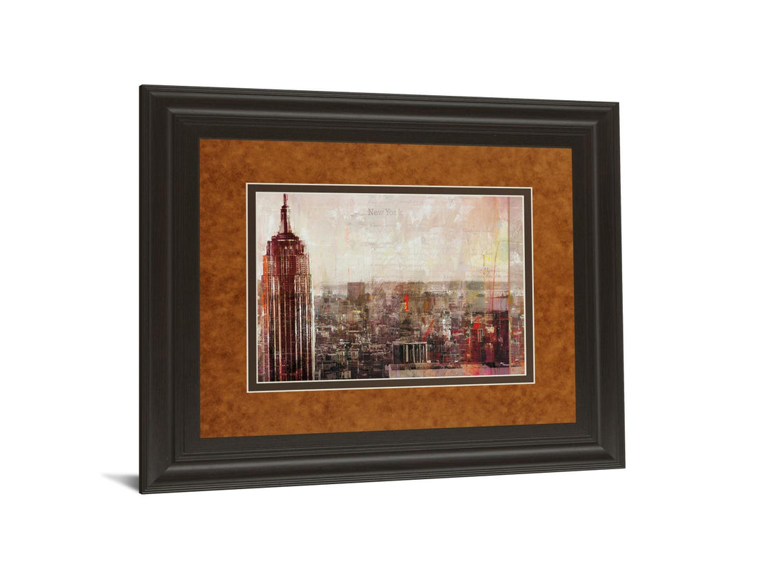 Shades Of New York By Markus Haub - Framed Print Wall Art - Red