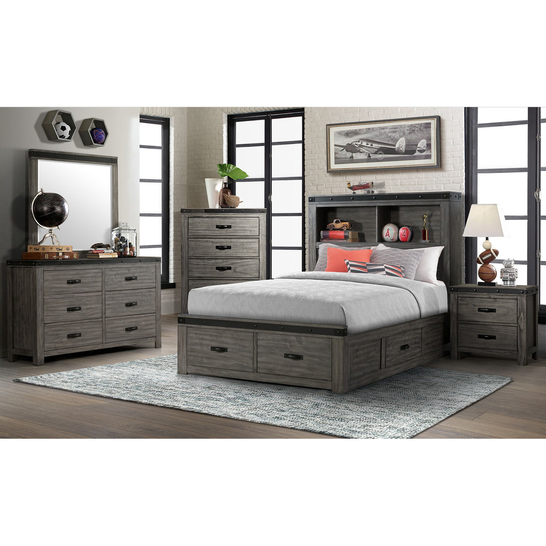 Wade - Youth Dresser (6 Drawer) - Black Finish