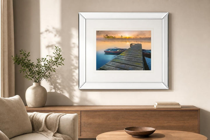 Weathered Pier By Mike Calascibetta - Beige