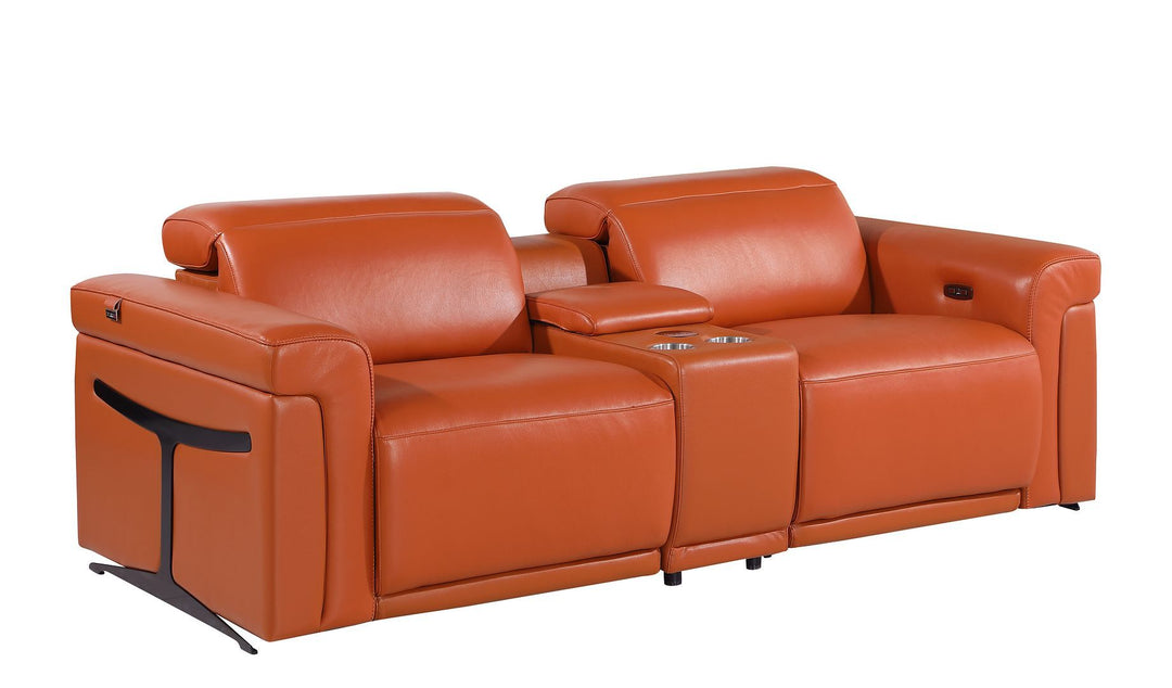 1126 - 3-Piece Modular Power Reclining Loveseat In With 2 Power Recliners &amp; Power Headrests