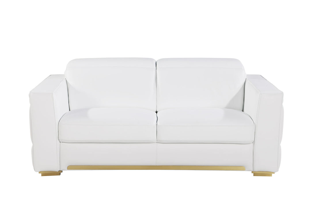 1120 - Leather Loveseat