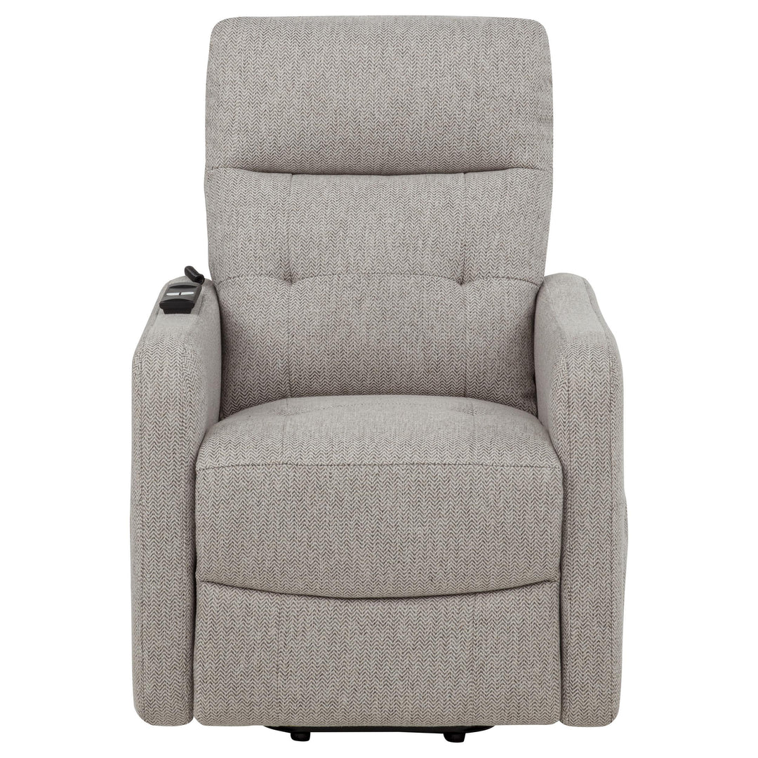 Dayes Upholstered Power Lift Recliner Chair Taupe