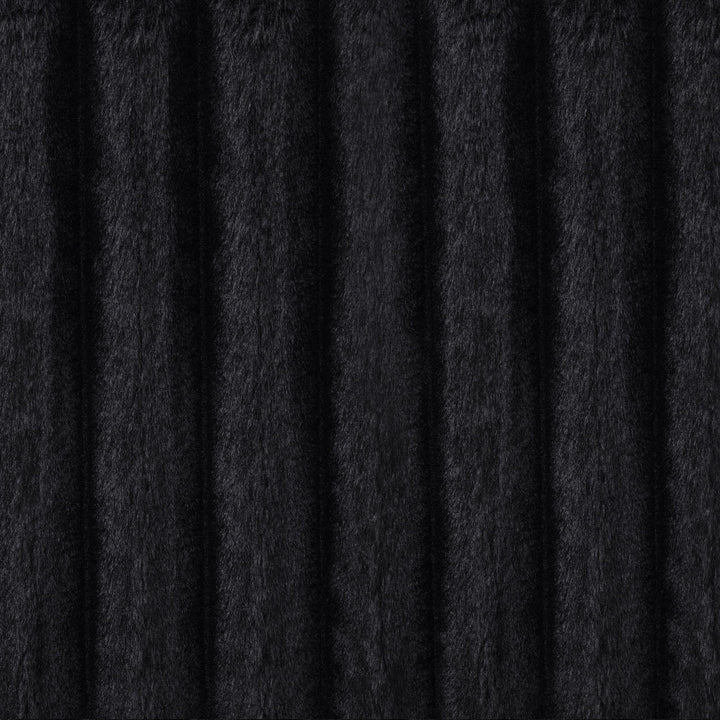 Jacana Corduroy Upholstered Dual Power Chaise Sofa Black