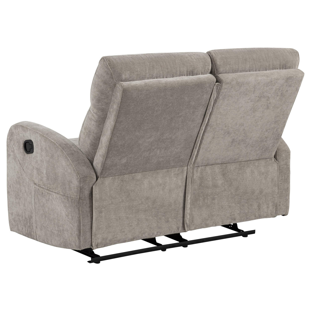 Hamilton 2-piece Chenille Manual Reclining Sofa Set Sand