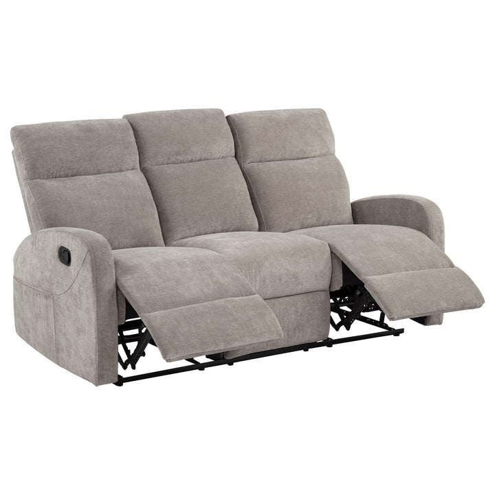 Hamilton Chenille Manual Reclining Sofa Sand
