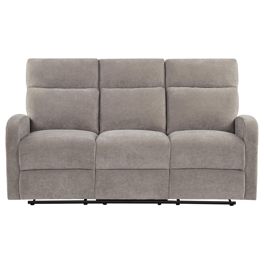 Hamilton Chenille Manual Reclining Sofa Sand