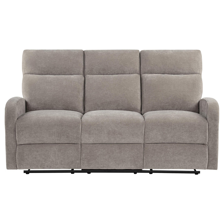 Hamilton Chenille Manual Reclining Sofa Sand