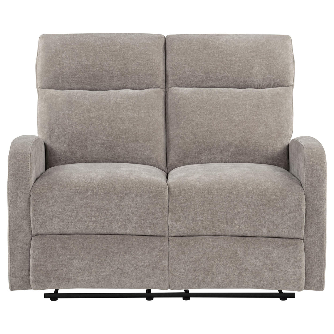 Hamilton Chenille Manual Reclining Loveseat Sand