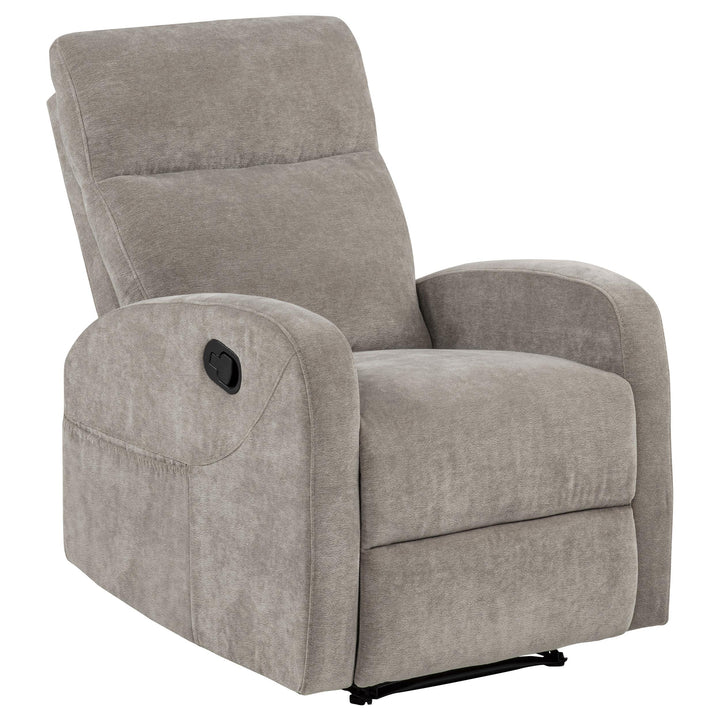 Hamilton Chenille Manual Recliner Sand