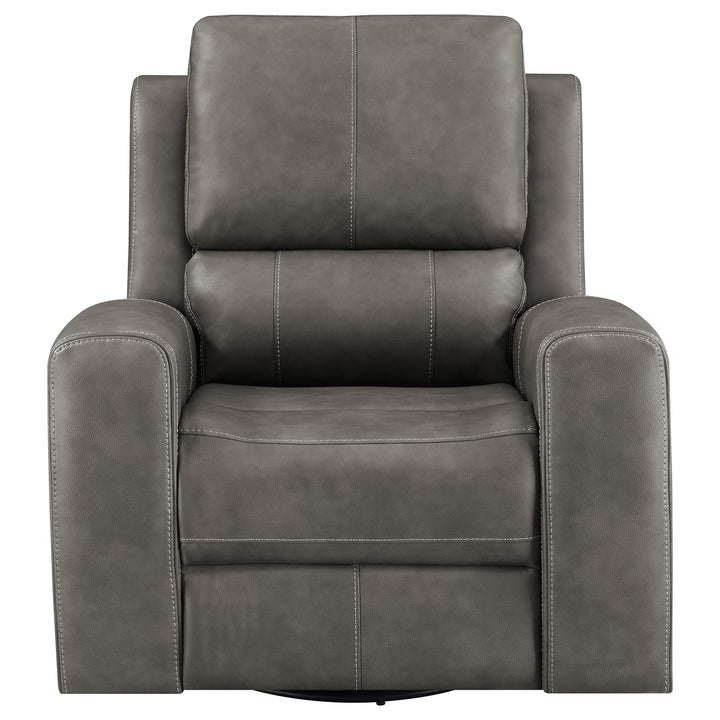 Brickston Triple Power Swivel Glider Recliner Charcoal