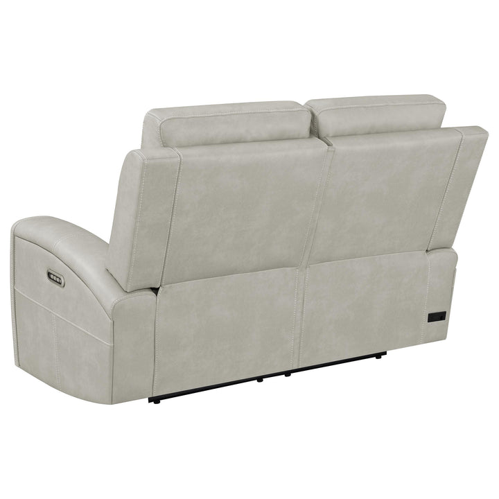 Brickston 2-piece Triple Power Reclining Sofa Set Grey