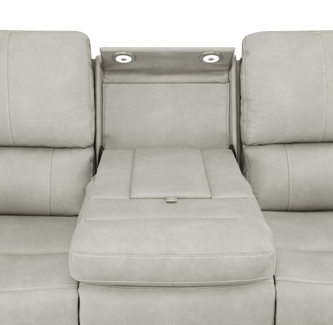 Brickston 2-piece Triple Power Reclining Sofa Set Grey
