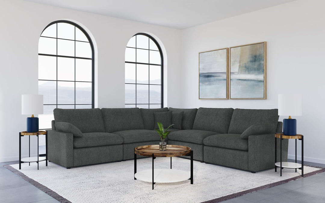 Collins Modular Power Armless Recliner Dark Grey