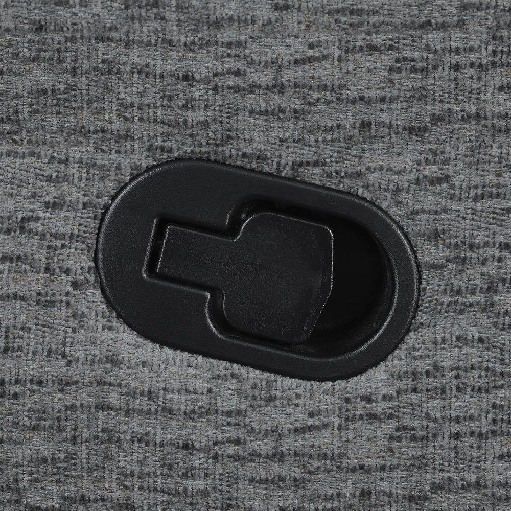 Bahrain Upholstered RAF Recliner Charcoal