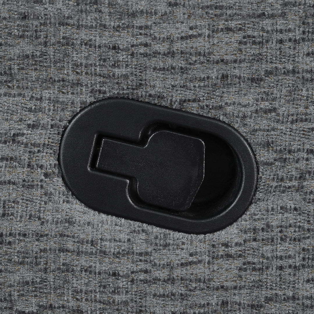 Bahrain Upholstered Glider Recliner Charcoal