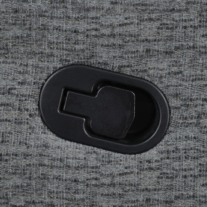Bahrain Upholstered Glider Recliner Charcoal