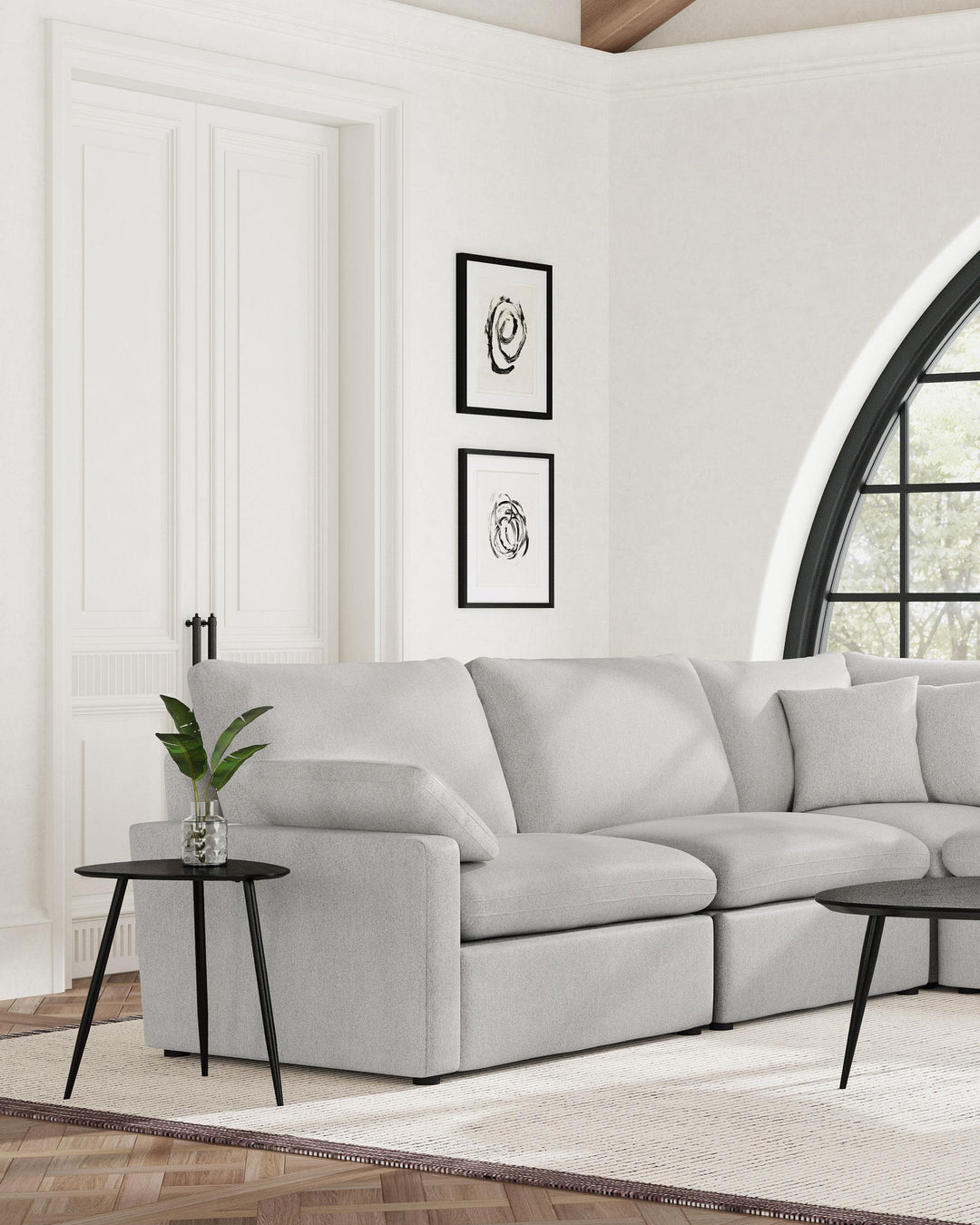 Collins Modular LAF Power Recliner Grey