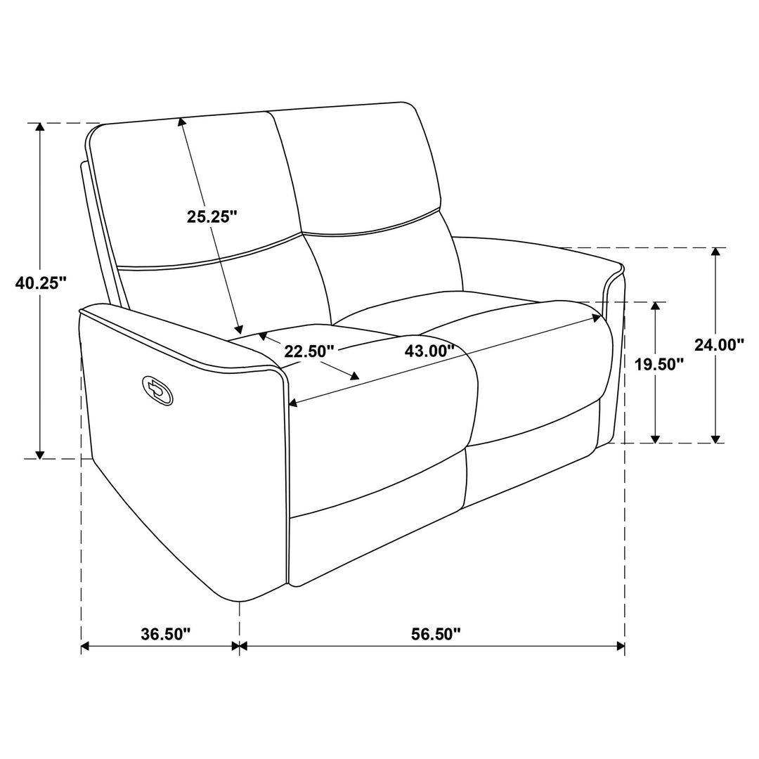 Navarro 2-piece Upholstered Reclining Sofa Set Dark Brown