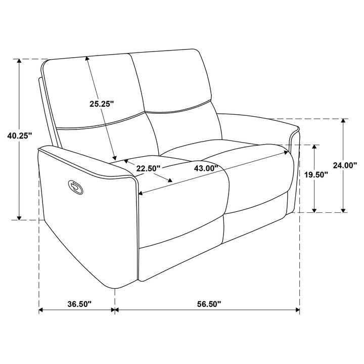 Navarro 2-piece Upholstered Reclining Sofa Set Orange