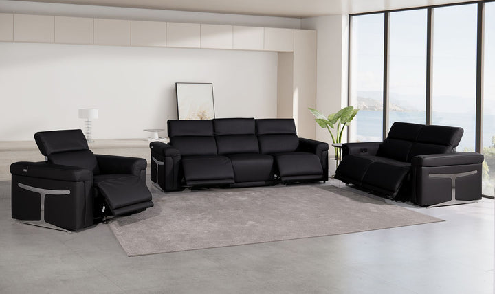 1126 - 6-Piece Modular Power Reclining Sofa, Loveseat &amp; Chair Set In With 5 Power Recliners &amp; Power Headrests