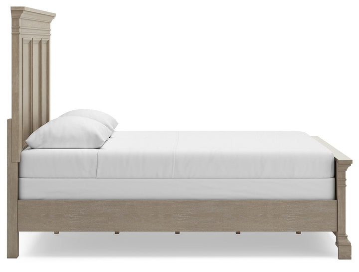 Vallardia - Queen Panel Bed - Light Grayish Brown