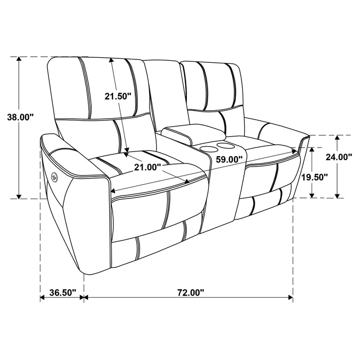 Greenfield 3-piece Power Reclining Sofa Set Saddle Brown