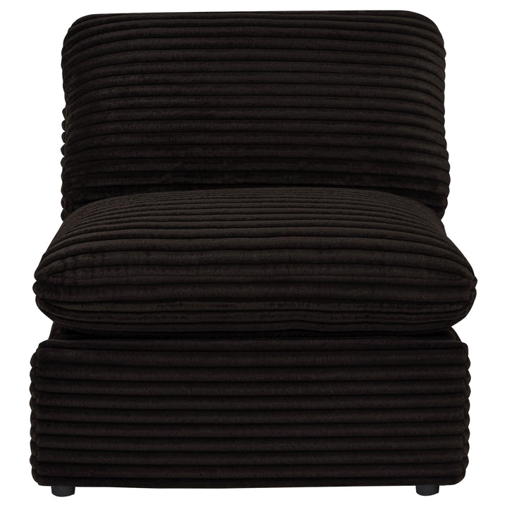 Collins Modular Power Armless Recliner Chocolate Brown