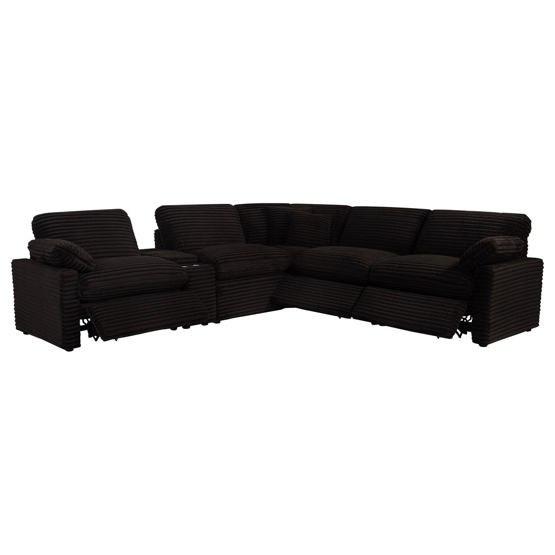 Collins 6-piece Modular Power Reclining Sectional Chocolate Brown