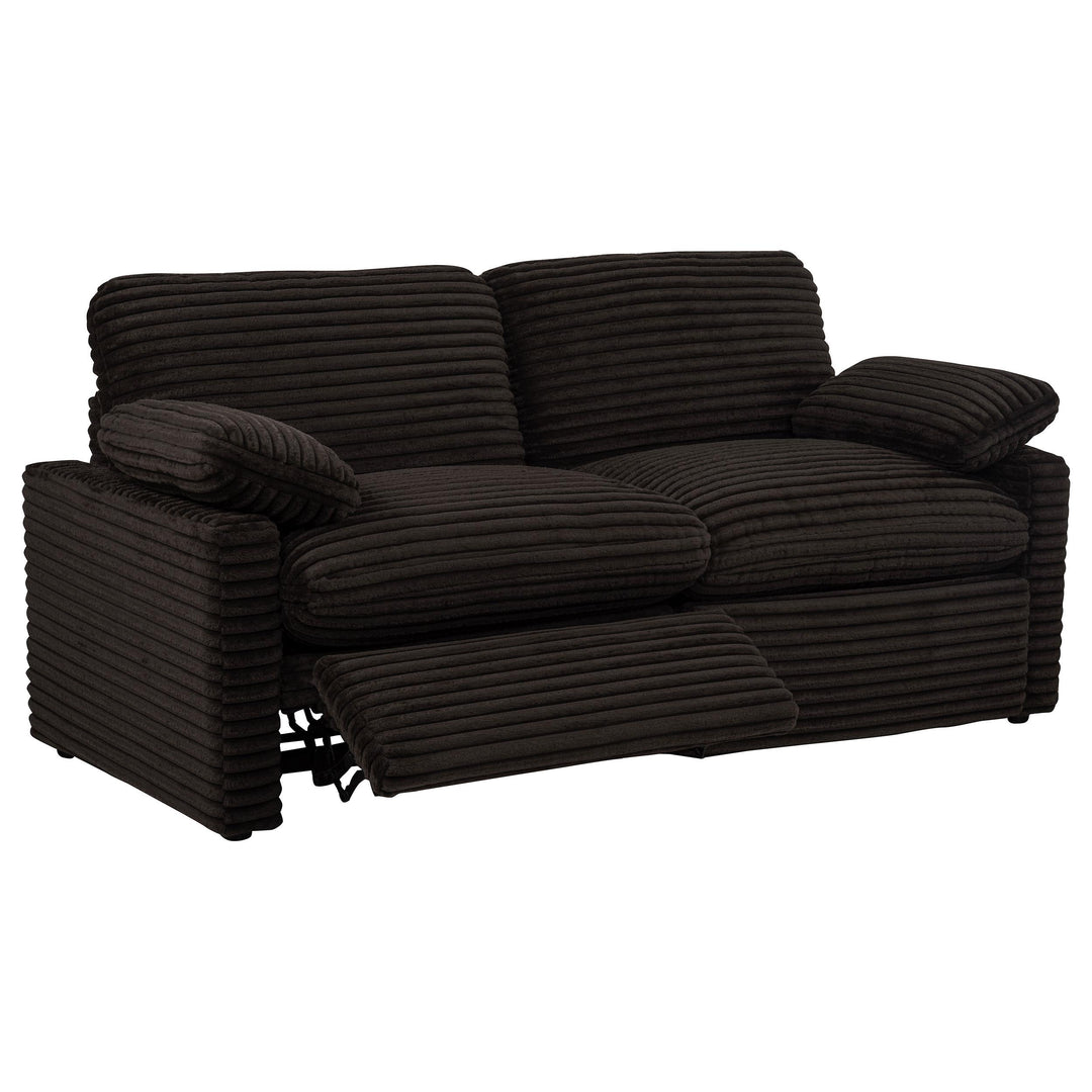 Collins Modular Power Loveseat Chocolate Brown