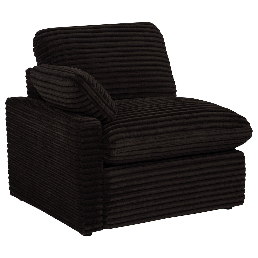 Collins Modular Power Loveseat Chocolate Brown